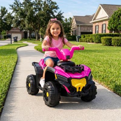 Quadriciclo Infantil Mini Adventure Elétrico Recarregável Rosa Unitoys