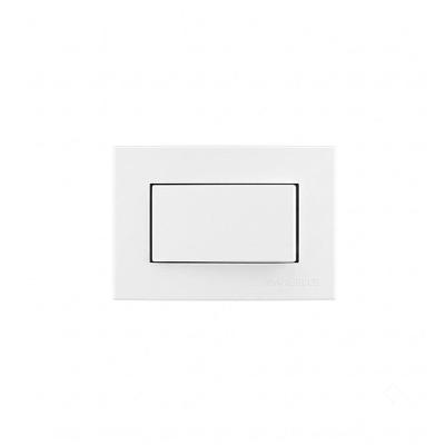 Placa para Móveis com Interruptor Clean Simples 10A Branco Margirius 65X45