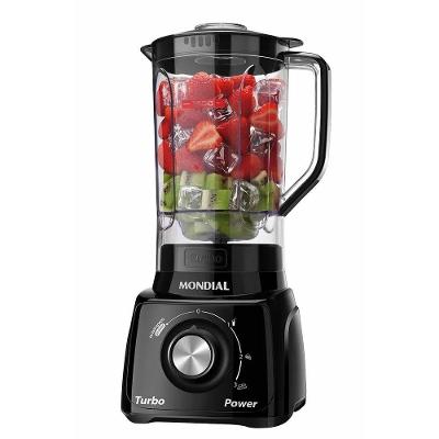 Liquidificador Mondial L-99 FB 1,6L Turbo Aço Inox Preto 110V