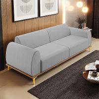 Sofá 04 Lugares Para Sala De Estar Kiev 260 Cm Cinza D-315 - 12