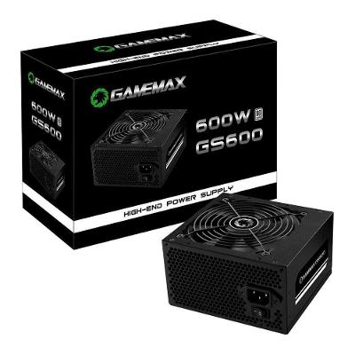 Fonte GS600 600W 80 Plus White com PFC Ativo Preto Gamemax