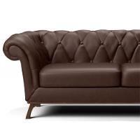 Sofá 3 Lugares Império 230 Cm Corano Marrom C-34 - 3