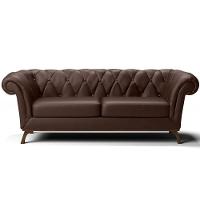 Sofá 3 Lugares Império 230 Cm Corano Marrom C-34 - 4