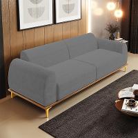 Sofá 03 Lugares Kiev 230 Cm Veludo Cinza C-317 - 7