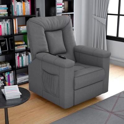 Poltrona do Papai Reclinável Elétrica Porshe Suede Cinza Confortável Matrix