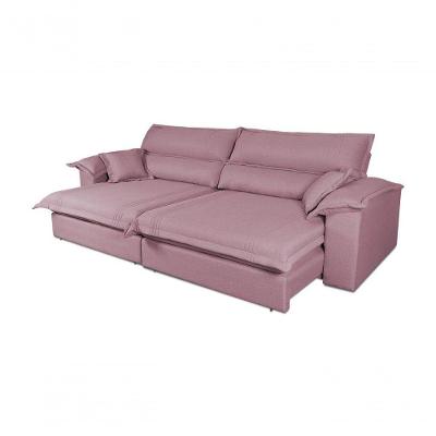Sofá Retrátil Reclinável 2,30m Nivus Rose Molas Ensacadas - King House