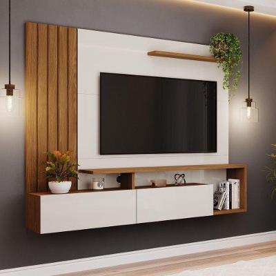 Painel Para Tv Ate 65 Polegadas Layla Casa 812 Nature Com Off White