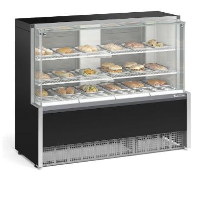 Vitrine Estufa MEQA140RPR com Aquecimento e Controlador Eletrônico Preto Gelopar