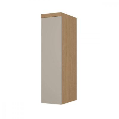 Armário Aéreo Condessa 20cm 1 Porta MDF Giratória Carvalho Greige Nesher Móveis