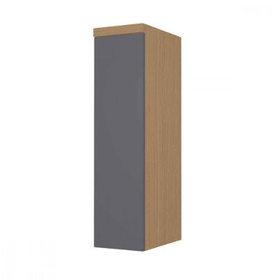 Armário Aéreo Condessa 20cm 1 Porta MDF Giratória Titânio Nesher Móveis