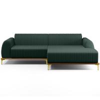 Sofá 4 Lugares Com Chaise Molino 265cm Verde Musgo C-117 - 6
