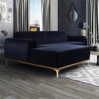 Sofá 3 Lugares Com Chaise Molino 230 Cm Azul Marinho C-287 - 6