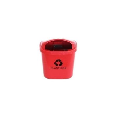 Cesto de Coleta Seletiva 40L Plástico Manual com Apagador Preto JSN