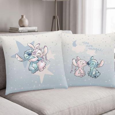 Capa de Almofada Personagens com Estampa Dupla Face 45CM X 45CM Bella Janela