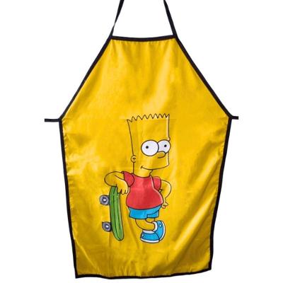 Avental Cozinha Estampa Geek Poliéster com Alças Ajustáveis para Churrasco Amarelo Sude Presentes