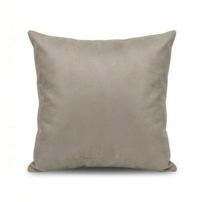 Almofada Decorativa Suede Lisa com Toque Macio Off White Decorella 43CM