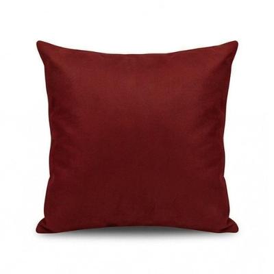 Almofada Decorativa Suede Lisa com Toque Macio Bege Decorella 43CM