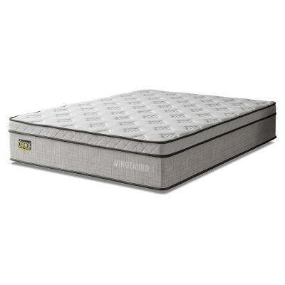 Colchão Casal Ortopédico D33 Euro Pillow 138x188x34CM Cinza Hellen Estofados e Colchões