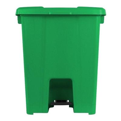 Cesto Plástico Quadrado com Pedal 30L PP Copolímero Antiodor Preto JSN