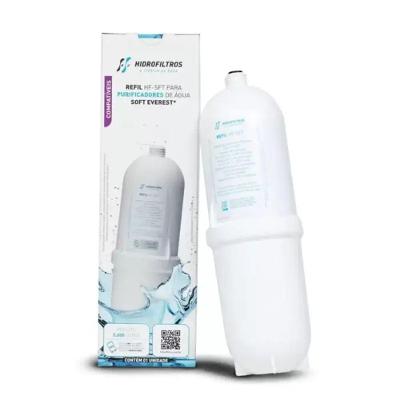 Refil de Filtro Hidrofiltros HF-SFT Compatível com Purificador Everest Soft Bivolt Preto