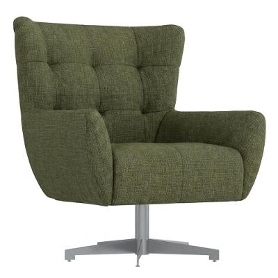 Poltrona Decorativa Malta Giratória Linho Color Trend TCA 307 88CM Milani Movelaria