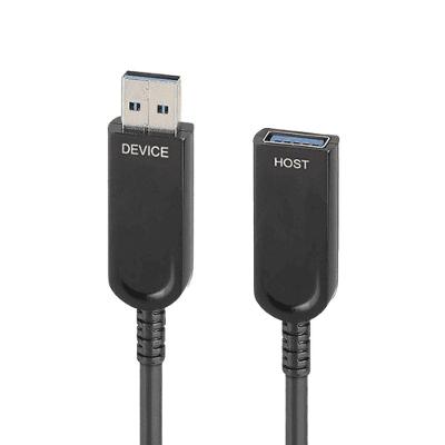 Cabo Extensor Óptico USB 30.203CG 10 Gbps AOC Preto Cobre Cabos 20M