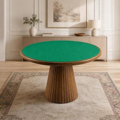 Mesa de Jogos Bellagio G02 4 Lugares Redonda MDF Café Lyam Decor
