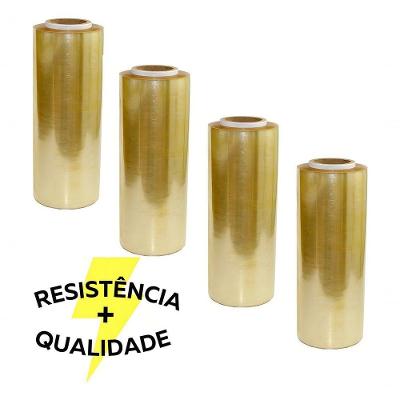Filme PVC Kit 4 Rolo Bobina Plástico 28cm X 300m para Embalagem 28CM 300M Guarufilme