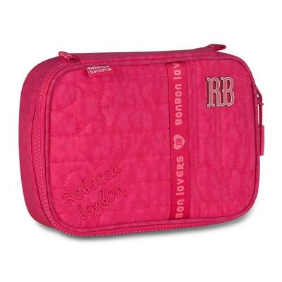 Estojo Clio RB27004 com Compartimento Espaçoso Preto Rosa Lilás Azul