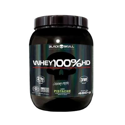 Whey Protein Black Skull Concentrado Pistache 450G Pote 15 Doses