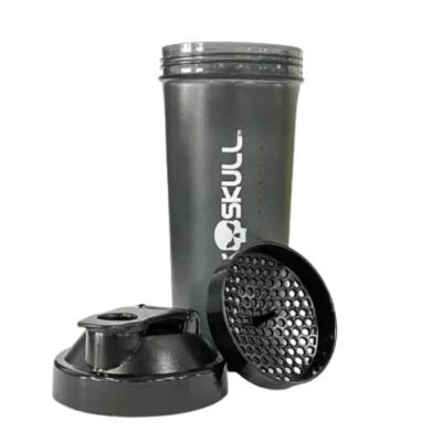 Coqueteleira Black Skull 600ML Promocional Polipropileno BPA Preto Único