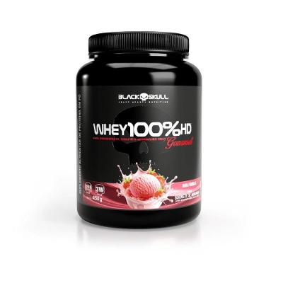 Whey Protein Black Skull Blend Gourmet Morango 450G 15 Doses