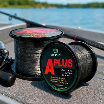 Kit 6 Linhas de Pesca Ottoni Aplus Ø 0,50mm 38lb 490m com Resistência Transparente Gici Adventure