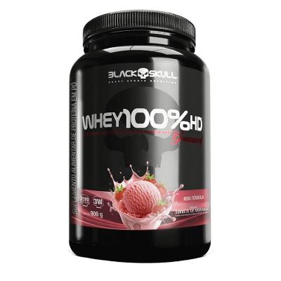 Whey Protein 3W Gourmet Black Skull Blend Morango 900G 30 Doses