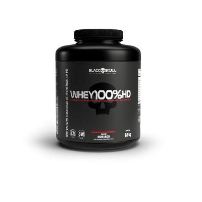 Whey Protein Black Skull 100% HD Blend Morango 1.8KG 50 Doses