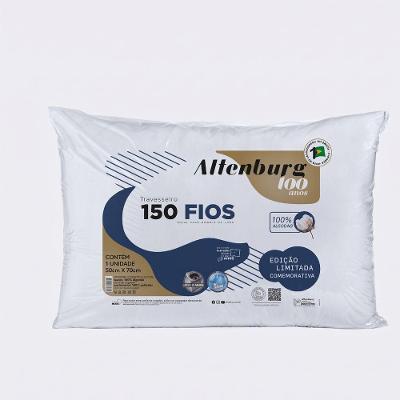 Travesseiro Edição Comemorativa 100 Anos Tradicional 150 Fios 100% Algodão 100% Poliéster