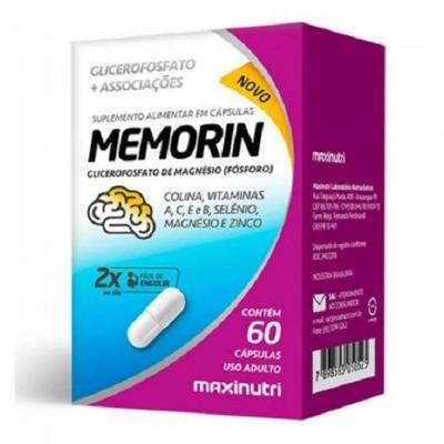 Suplemento Alimentar Maxinutri Memorin Auxilia na Perda de Memória com Vitaminas e Minerais 60 Caps