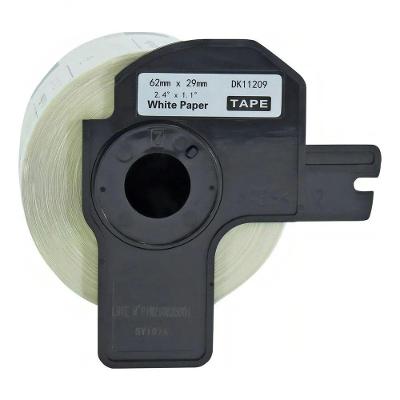 Fita para Etiquetadora Brother DK-11209 1 Unidade 800 Etiquetas Preto Branco