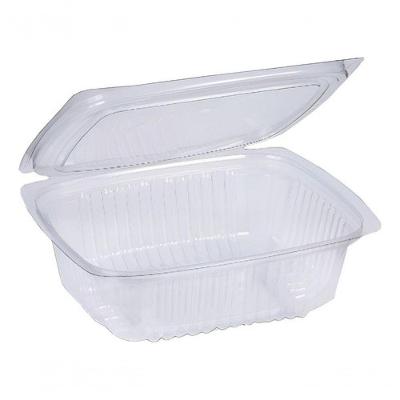 Embalagem para Alimentos BP90 com Tampa Articulada 500ML Transparente Bipack 10 Unidades