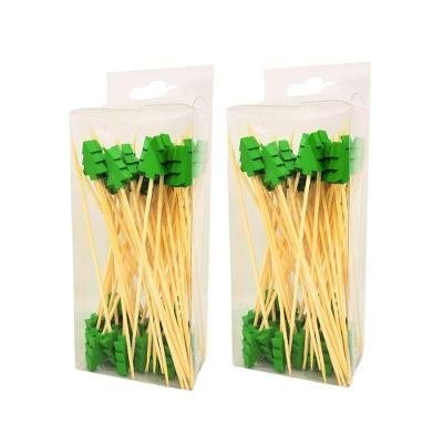 Palitos para Petisco Magizi Decorado Árvore Bambu Ecológico Festa Natal Amadeirado Yangzi 100