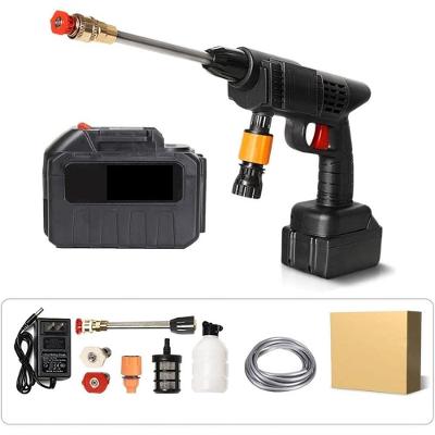 Lavadora de Alta Pressão Portátil Bateria Bivolt com 30BAR Preto Aquilae 300ML 48V