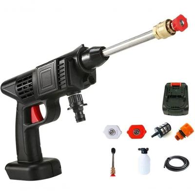 Lavadora de Alta Pressão Portátil Bateria Bivolt com 50 PSI Preto Aquilae 48V