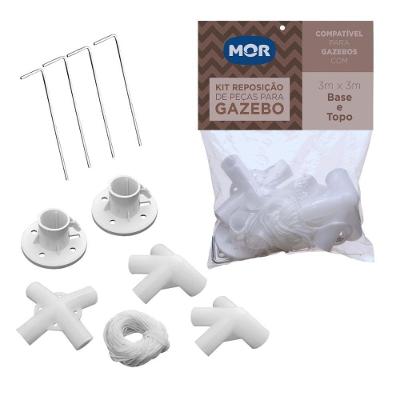 Kit de Reposição para Gazebo 3m X 3m com Conectores e Sapatas Mor 3MX3M