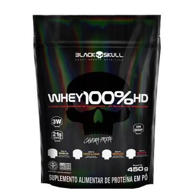Whey 100% HD Black Skull Blend Pistache Refil 450G 15 Doses