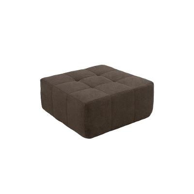 Puff Modular para Apoio de Pés Sync Bouclé Espuma Marrom Kappesberg