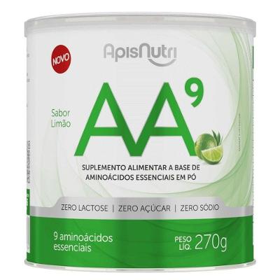 Suplemento Alimentar Apisnutri Aa9 Aminoácidos Essenciais Regeneração Tecidual Limão 270G
