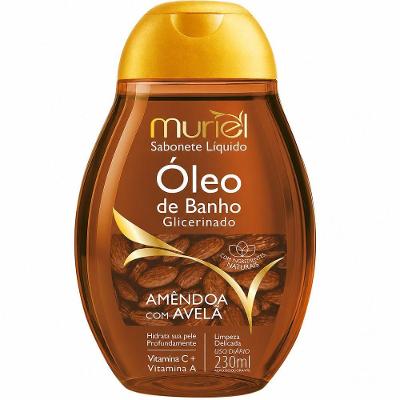 Sabonete Líquido Óleo de Banho Amêndoa com Avelã 230ML Muriel Cera