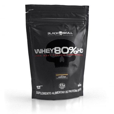 Whey Protein Concentrado Black Skull 80% HD Cookies 900G 30 Doses