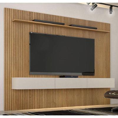 Home Suspenso Frisado Ambiente Curitiba 2240 Com Nicho Cinamomo Off White - Valdemóveis
