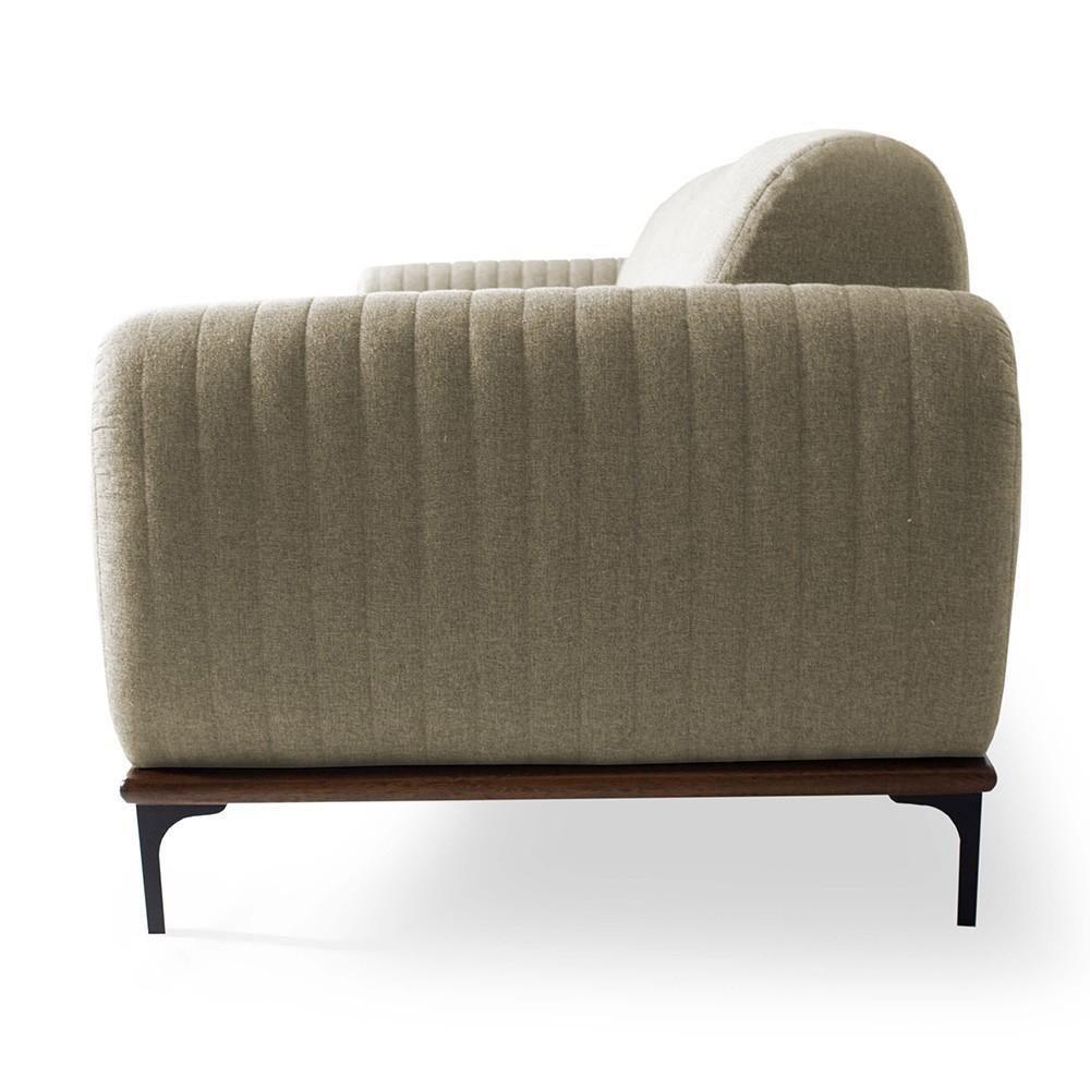 Sofá 4 Lugares Para Sala De Estar Molino 260 Cm Bege C-129 - 3